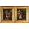 Paie de tableaux, petit chaperon rouge, XIXème siècle | Biron ||||||||||