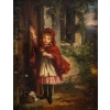 Paie de tableaux, petit chaperon rouge, XIXème siècle | Biron Paie de tableaux, petit chaperon rouge, XIXème siècle