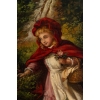 Paie de tableaux, petit chaperon rouge, XIXème siècle | Biron Paie de tableaux, petit chaperon rouge, XIXème siècle