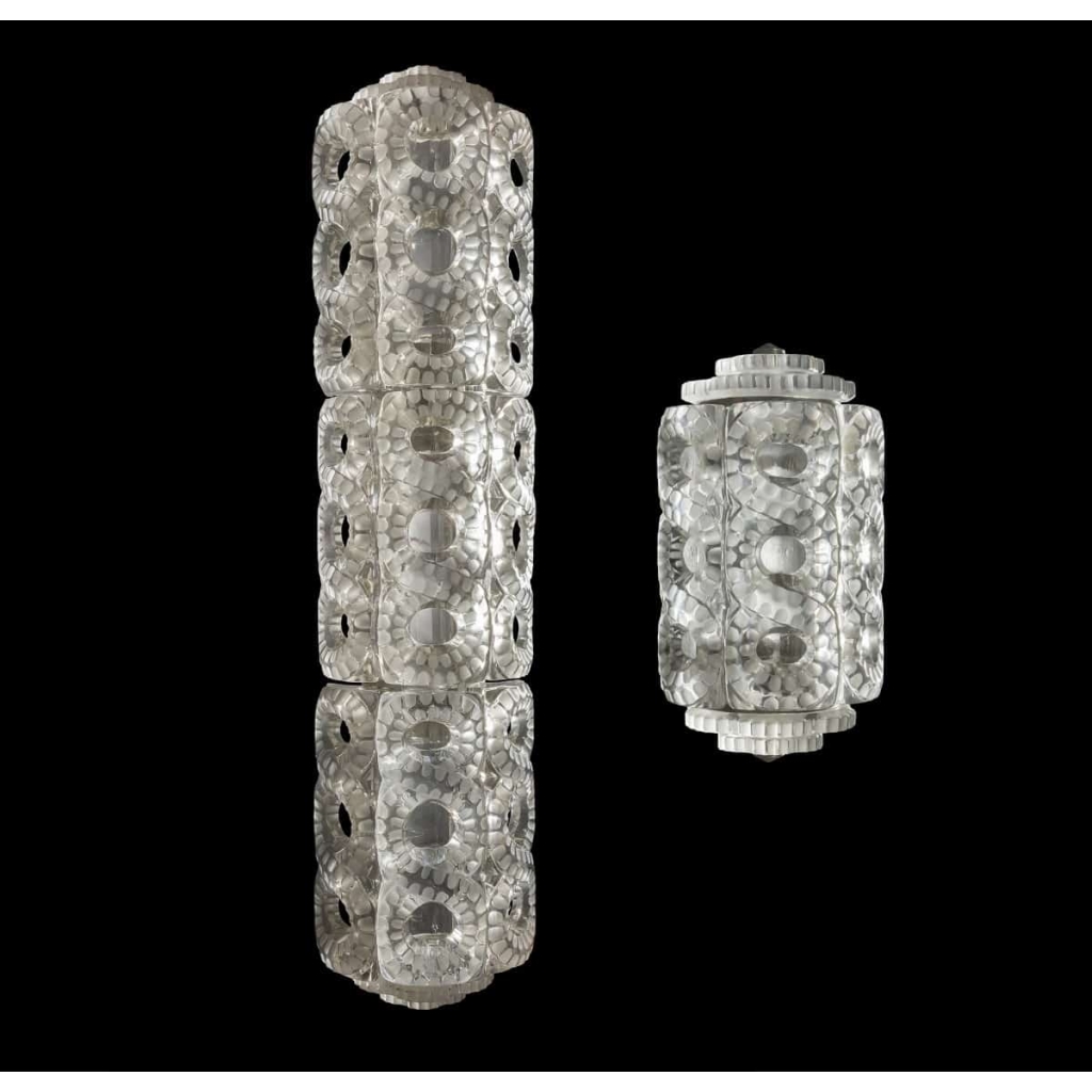 Marc Lalique (1900-1977) – Lustre « Séville » | Biron Marc Lalique (1900-1977) - Lustre "Séville"