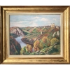 Eugène Alluaud Vue Des Ruines De Crozant Ecole Française 20è Siècle Huile Signée Certificat d’authenticité | Biron ||||||||||
