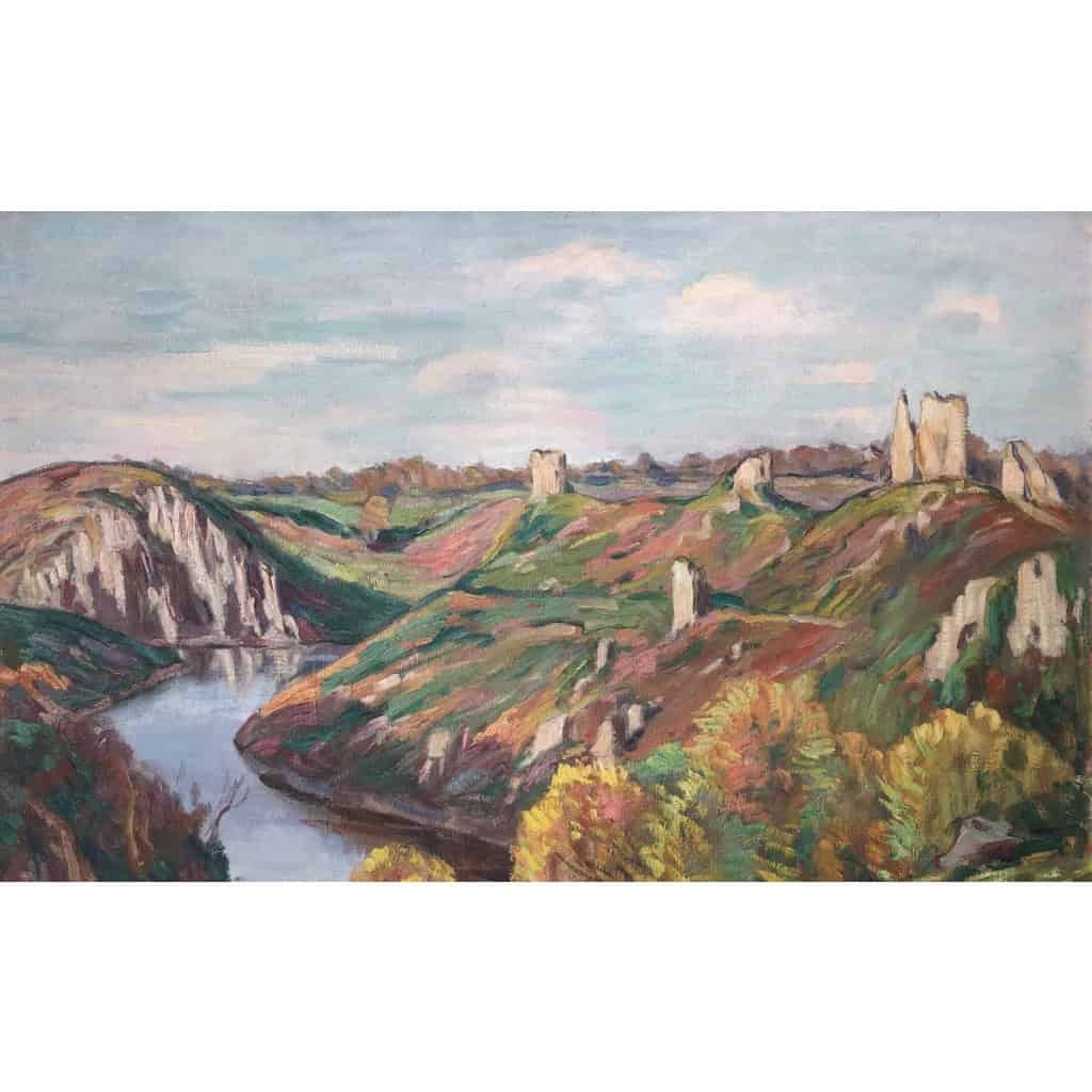 Eugène Alluaud Vue Des Ruines De Crozant Ecole Française 20è Siècle Huile Signée Certificat d’authenticité | Biron Eugène Alluaud Vue Des Ruines De Crozant Ecole Française 20è Siècle Huile Signée