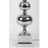 1970 Lampe boule en métal argenté Philippe Barbier | Biron 1970 Lampe boule en métal argenté Philippe Barbier