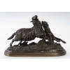 « Chien attaquant un mouton », bronze signée Isidore Bonheur, XIXème siècle | Biron ||||||||