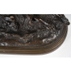 « Chien attaquant un mouton », bronze signée Isidore Bonheur, XIXème siècle | Biron "Chien attaquant un mouton", bronze signée Isidore Bonheur, XIXème siècle