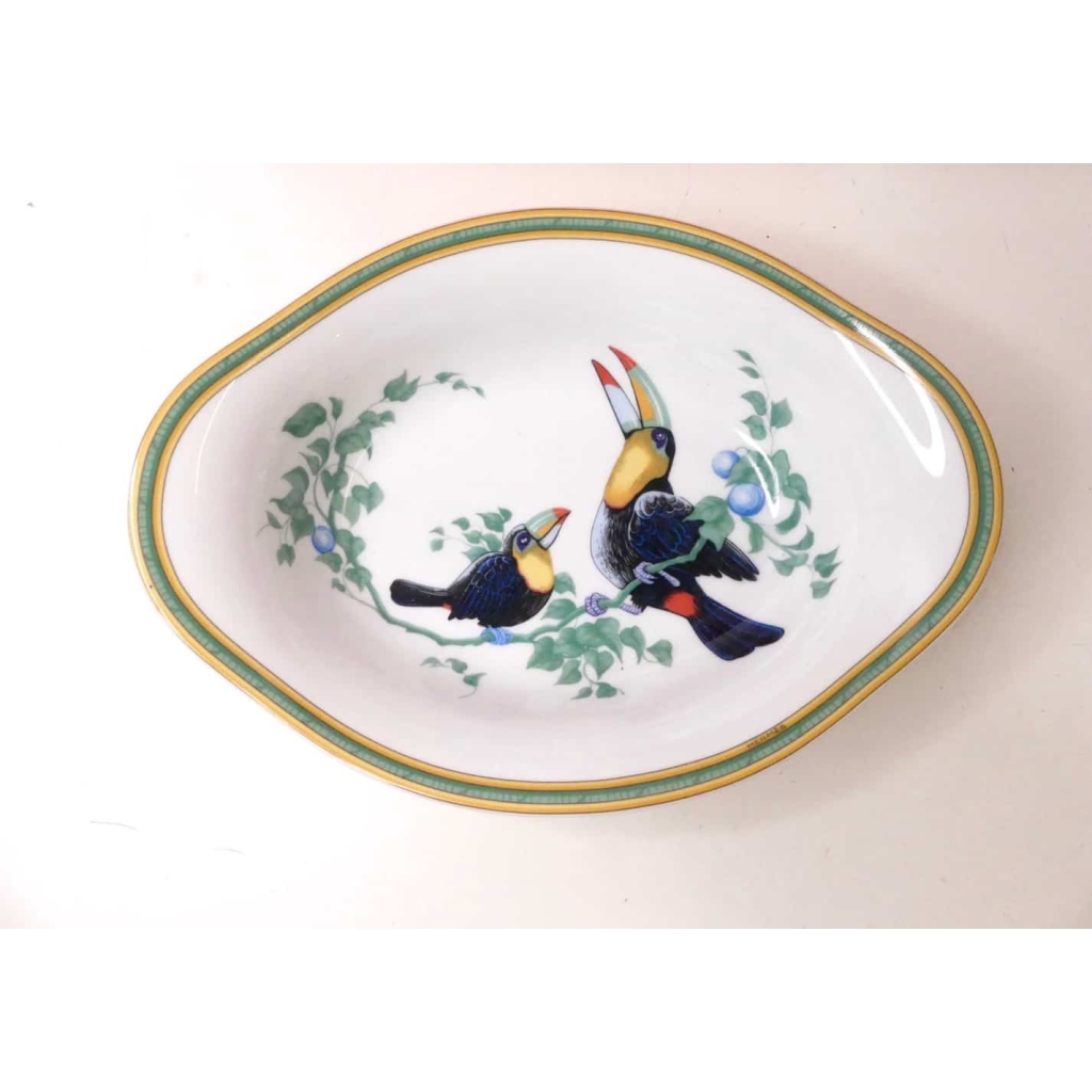 Hermes « Les TOUCANS » : Paire de corbeilles à pain | Biron Hermes "Les TOUCANS" : Paire de corbeilles à pain