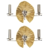 1970 Paire d’ Appliques « fleur de Nénuphar en bouton » signé Chrystiane Charles 1970 | Biron ||||||