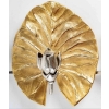1970 Paire d’ Appliques « fleur de Nénuphar en bouton » signé Chrystiane Charles 1970 | Biron 1970 Paire d' Appliques "fleur de Nénuphar en bouton" signé Chrystiane Charles 1970