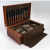 CHRISTOFLE : Ménagère « Talisman » laque de chine « Sienne » 81 pièces | Biron CHRISTOFLE : Ménagère « Talisman » laque de chine « Sienne » 81 pièces