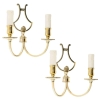 1960, Paire d’Appliques « Lyre » Maison Honoré | Biron |||||