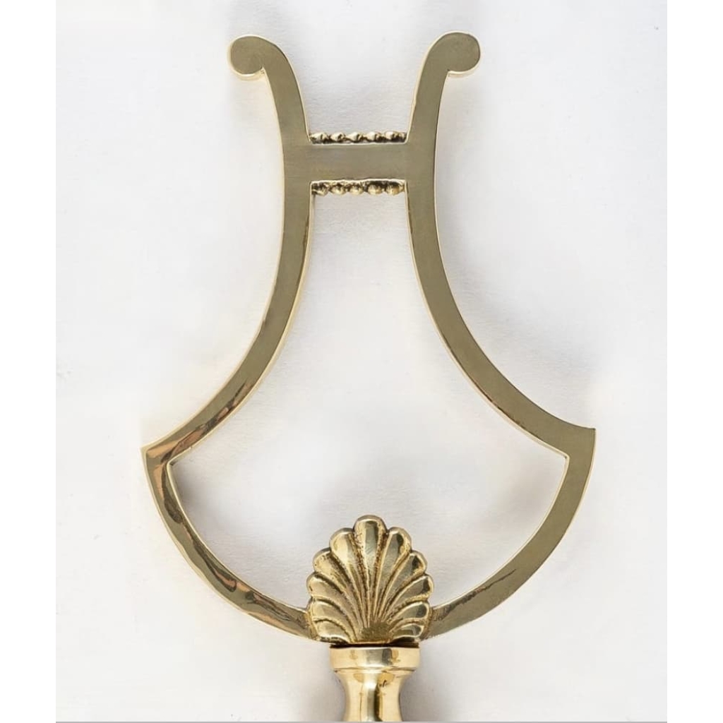 1960, Paire d’Appliques « Lyre » Maison Honoré | Biron 1960, Paire d'Appliques "Lyre" Maison Honoré