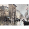 Herve Jules Tableau Impressionniste 20è Paris Porte St Martin Grands Boulevards huile toile signée Certificat d’authenticité | Biron Herve Jules Tableau Impressionniste 20è Paris Porte St Martin Grands Boulevards huile toile signée