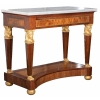 Console Italienne d’époque Empire à têtes d’Egyptiens. | Biron |Console acajou -Galerie De Santos||||||