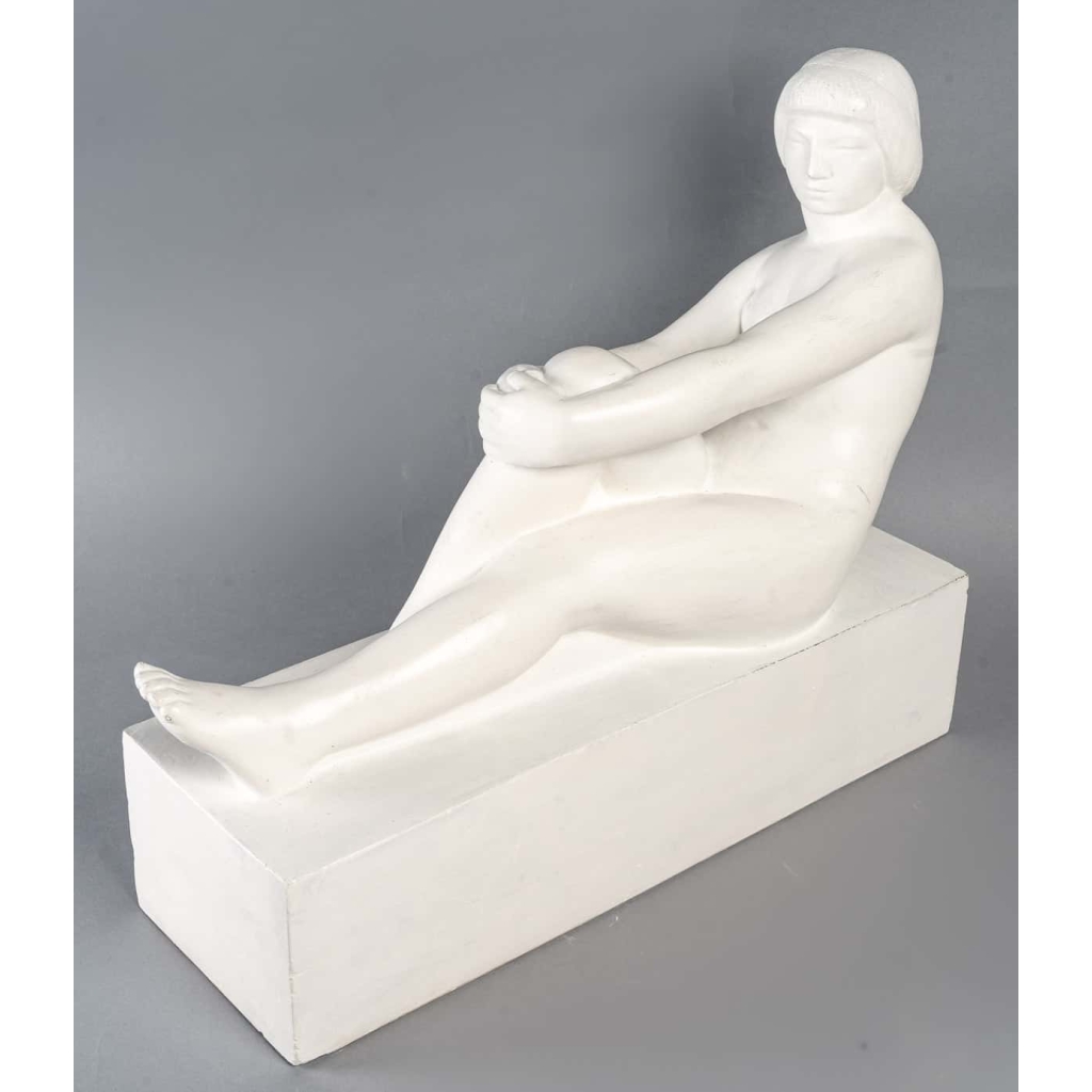 Sculpture en plâtre des années 40 2