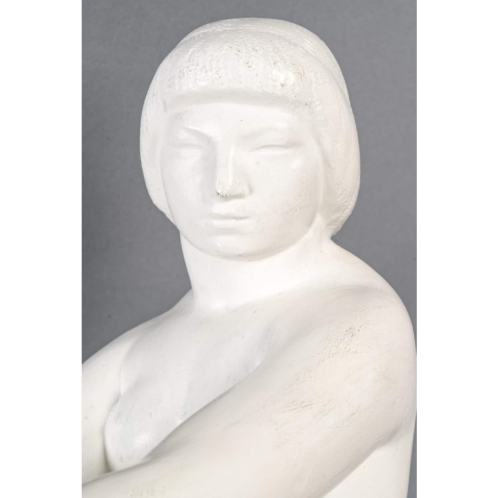 Sculpture en plâtre des années 40 7