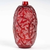 René Lalique : 1921 Vase « Ronce » teinté rouge | Biron René Lalique : 1921 Vase « Ronce » teinté rouge