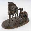 Levrettes jouant avec une boule, Bronze signé Pierre Mène | Biron Levrettes jouant avec une boule, Bronze signé Pierre Mène