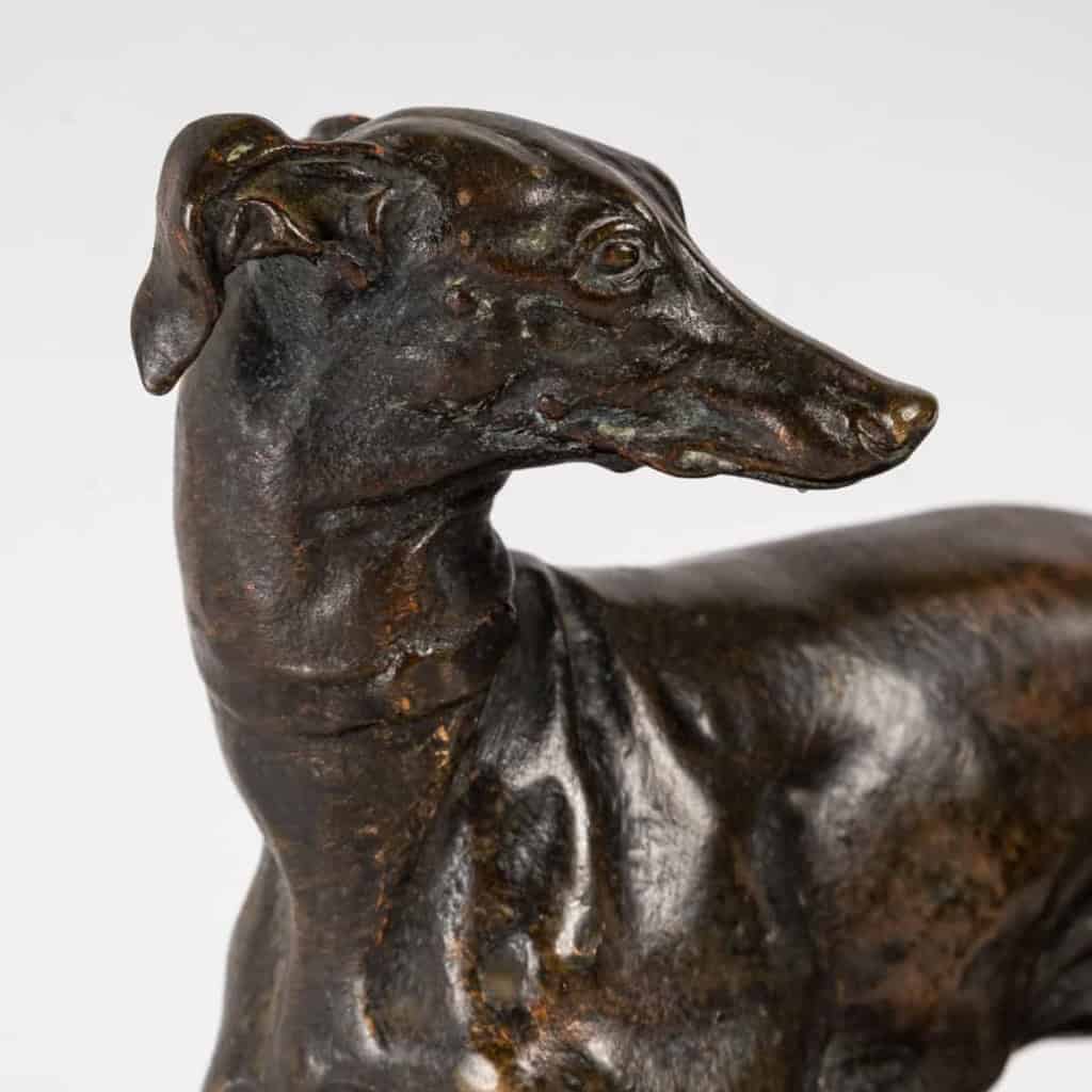 Levrettes jouant avec une boule, Bronze signé Pierre Mène | Biron Levrettes jouant avec une boule, Bronze signé Pierre Mène