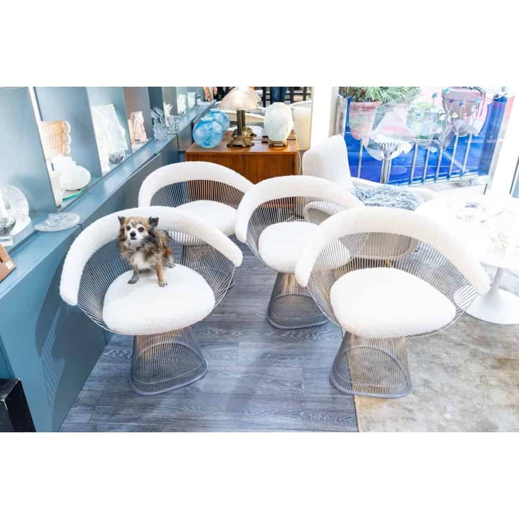 Knoll éditeur & Warren Platner : 4 fauteuils Creation 1966 | Biron Knoll éditeur & Warren Platner : 4 fauteuils Creation 1966