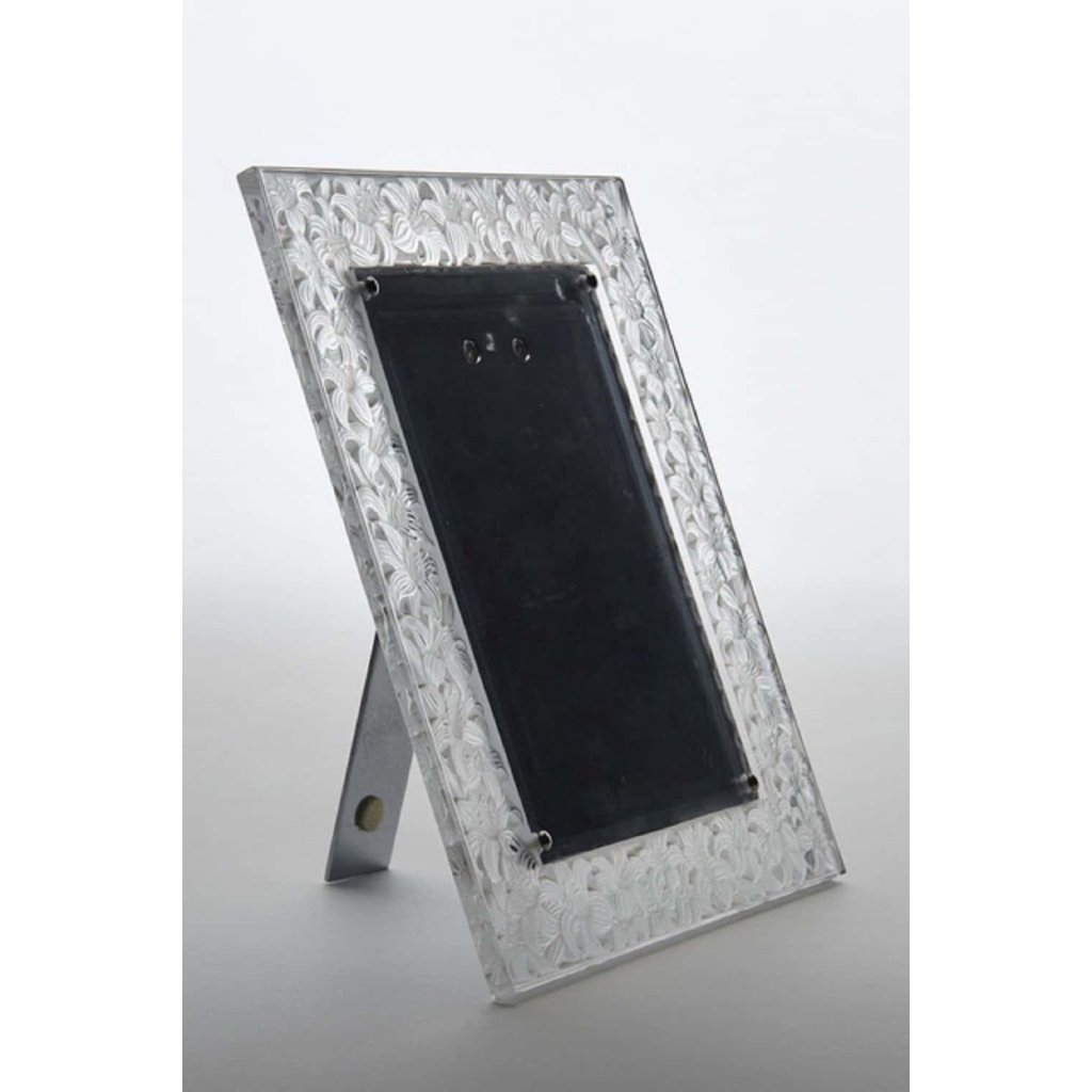 Cristal Lalique : Cadre LYS | Biron Cristal Lalique : Cadre LYS