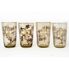  Service à Orangeade « Chardons » verre jaune émaillé à décor de chardons d’Emile GALLE | Biron  Service à Orangeade "Chardons" verre jaune émaillé à décor de chardons d'Emile GALLE