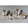 Service Egoïste Thé et Café argent massif et prises en macassar de Jean E. PUIFORCAT | Biron |||||||||||||