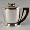 Service Egoïste Thé et Café argent massif et prises en macassar de Jean E. PUIFORCAT | Biron Service Egoïste Thé et Café argent massif et prises en macassar de Jean E. PUIFORCAT