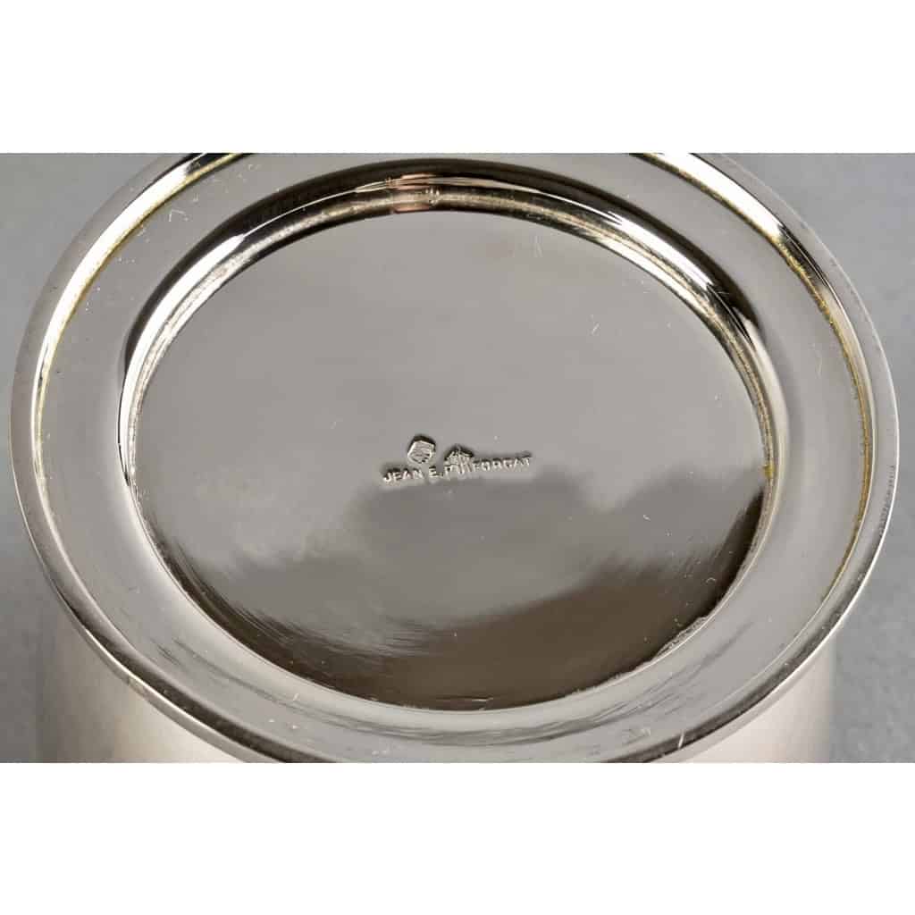 Service Egoïste Thé et Café argent massif et prises en macassar de Jean E. PUIFORCAT | Biron Service Egoïste Thé et Café argent massif et prises en macassar de Jean E. PUIFORCAT