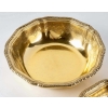 Suite de 7 plats de service "Elysée" en vermeil (argent massif plaqué or) de PUIFORCAT