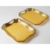 Suite de 7 plats de service "Elysée" en vermeil (argent massif plaqué or) de PUIFORCAT