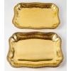 Suite de 7 plats de service "Elysée" en vermeil (argent massif plaqué or) de PUIFORCAT