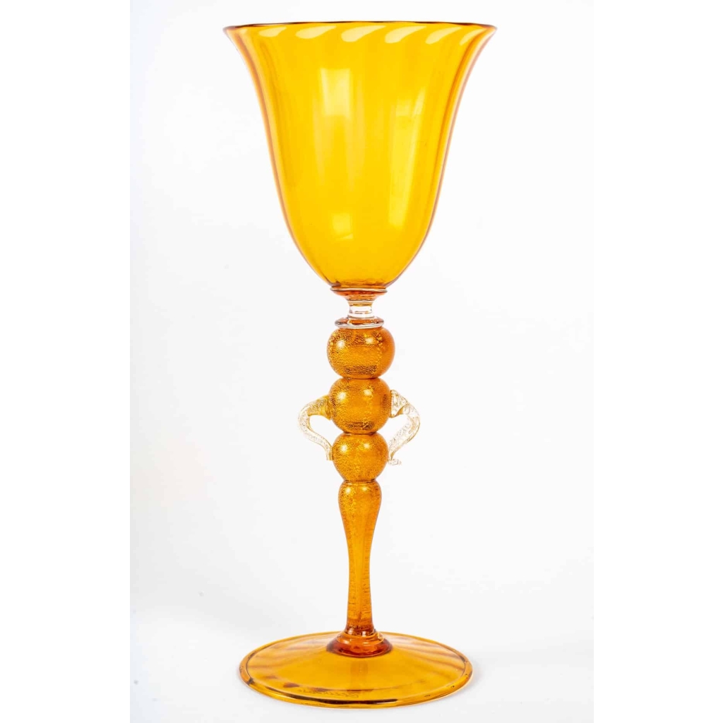 9 verres Venise, Milieu XXème siècle, Gino Cénéoleze (1940) | Biron 9 verres Venise, Milieu XXème siècle, Gino Cénéoleze (1940)