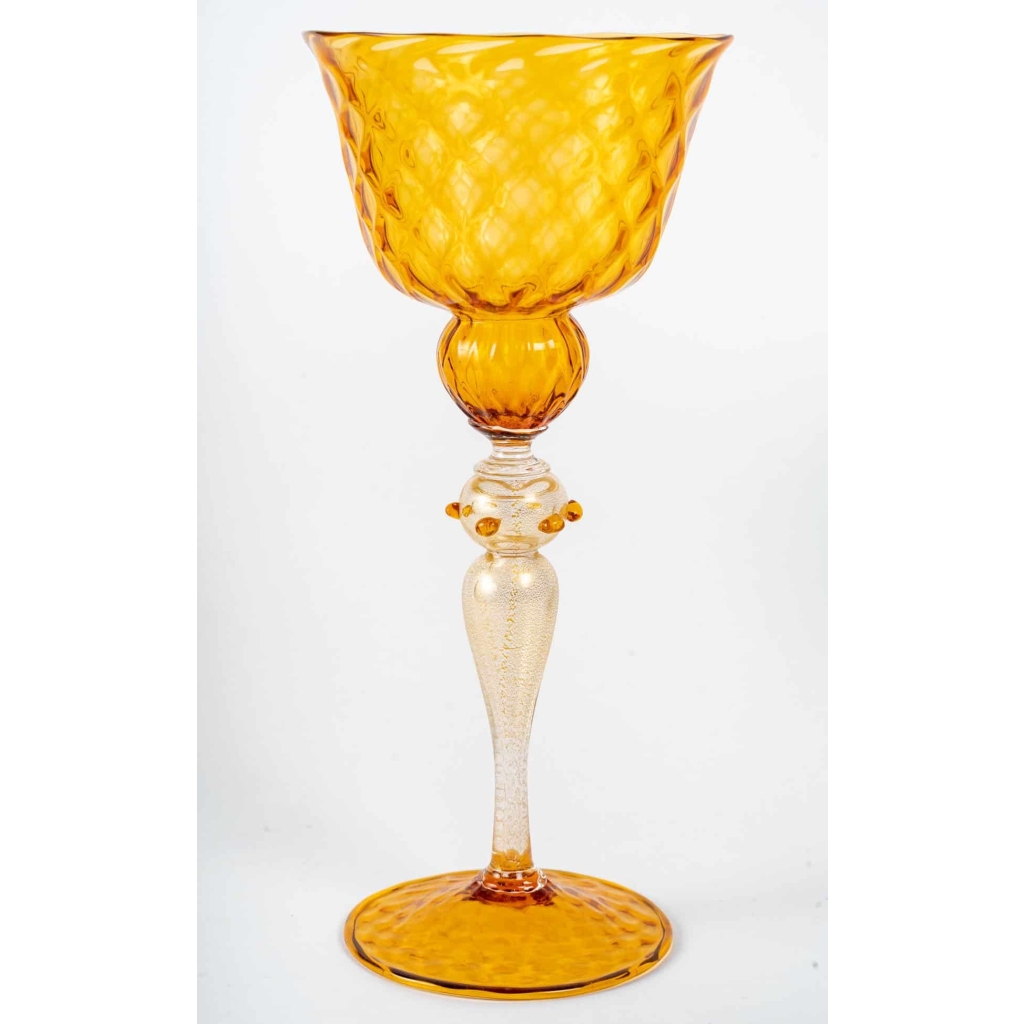 9 verres Venise, Milieu XXème siècle, Gino Cénéoleze (1940) | Biron 9 verres Venise, Milieu XXème siècle, Gino Cénéoleze (1940)