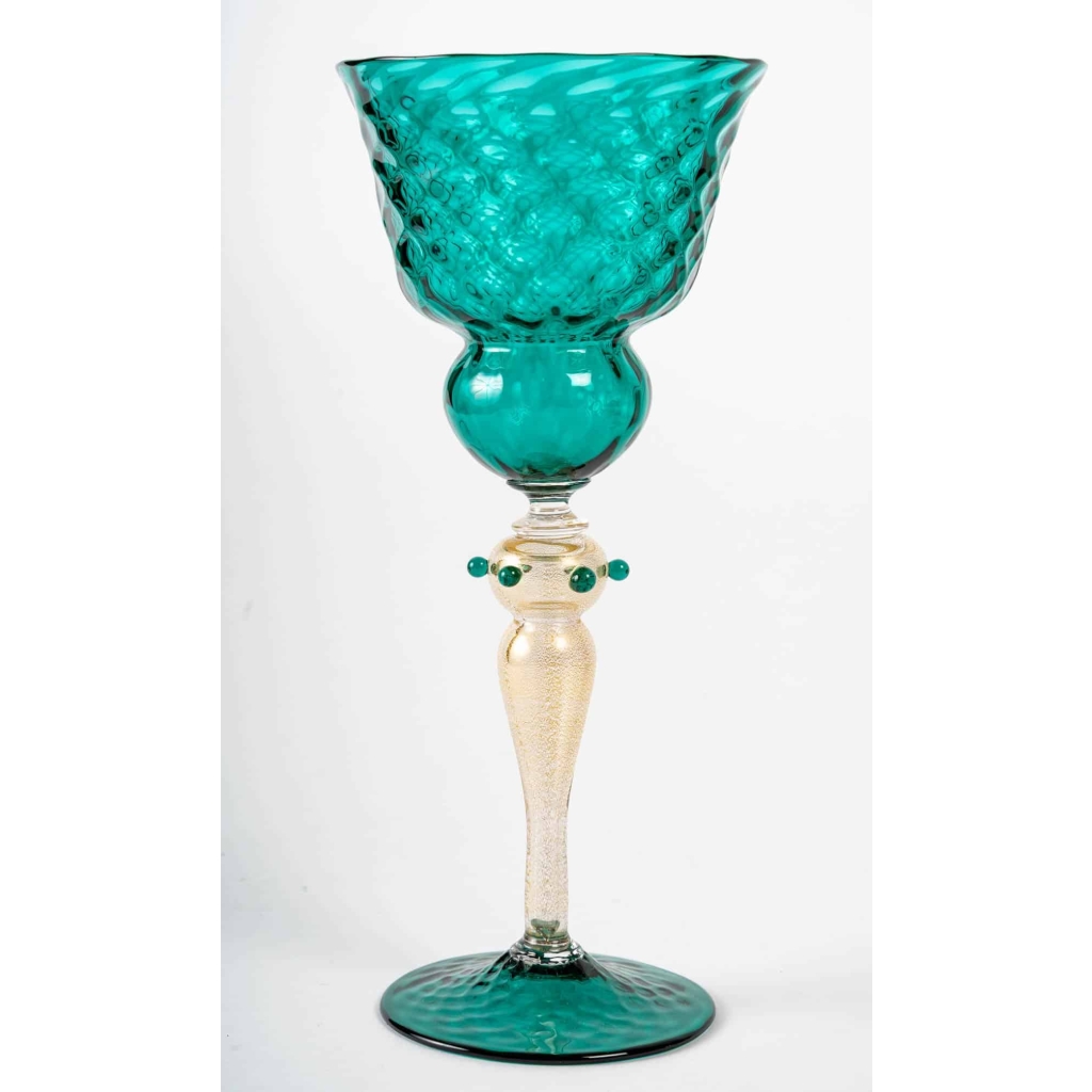 9 verres Venise, Milieu XXème siècle, Gino Cénéoleze (1940) | Biron 9 verres Venise, Milieu XXème siècle, Gino Cénéoleze (1940)