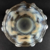 Vase « Bacchantes » verre opalescent patiné gris sur socle bronze d’origine de René LALIQUE | Biron Vase "Bacchantes" verre opalescent patiné gris sur socle bronze d'origine de René LALIQUE