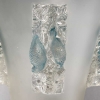 Vase « Saint Emilion » verre blanc patiné bleu de René LALIQUE | Biron Vase « Saint Emilion » verre blanc patiné bleu de René LALIQUE