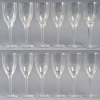 Suite de 12 Flûtes à Champagne « Ange de Reims » cristal blanc de LALIQUE FRANCE | Biron |||||||