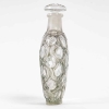 Flacon « Salamandres » verre blanc patiné gris de René LALIQUE | Biron Flacon "Salamandres" verre blanc patiné gris de René LALIQUE