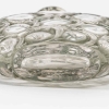 Flacon « Salamandres » verre blanc patiné gris de René LALIQUE | Biron Flacon "Salamandres" verre blanc patiné gris de René LALIQUE