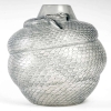 Vase « Serpent » verre blanc patiné bleu gris de René LALIQUE | Biron |||||