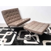 Chauffeuse & Ottoman « Barcelona » – Knoll International – Ludwig MIES VAN DER ROHE | Biron |||||||
