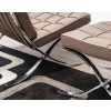 Chauffeuse & Ottoman « Barcelona » – Knoll International – Ludwig MIES VAN DER ROHE | Biron Chauffeuse & Ottoman "Barcelona" - Knoll International - Ludwig MIES VAN DER ROHE