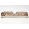 Cendrier "Marguerites" verre blanc patiné sépia de René LALIQUE