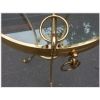 1970/80′ Paire de Guéridons Bronze Doré Style Maison Charles Italie Diam 60 cm | Biron 1970/80′ Paire de Guéridons Bronze Doré Style Maison Charles Italie Diam 60 cm