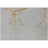 1970/80′ Paire de Guéridons Bronze Doré Style Maison Charles Italie Diam 60 cm | Biron 1970/80′ Paire de Guéridons Bronze Doré Style Maison Charles Italie Diam 60 cm