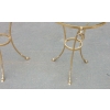 1970/80′ Paire de Guéridons Bronze Doré Style Maison Charles Italie Diam 60 cm | Biron 1970/80′ Paire de Guéridons Bronze Doré Style Maison Charles Italie Diam 60 cm