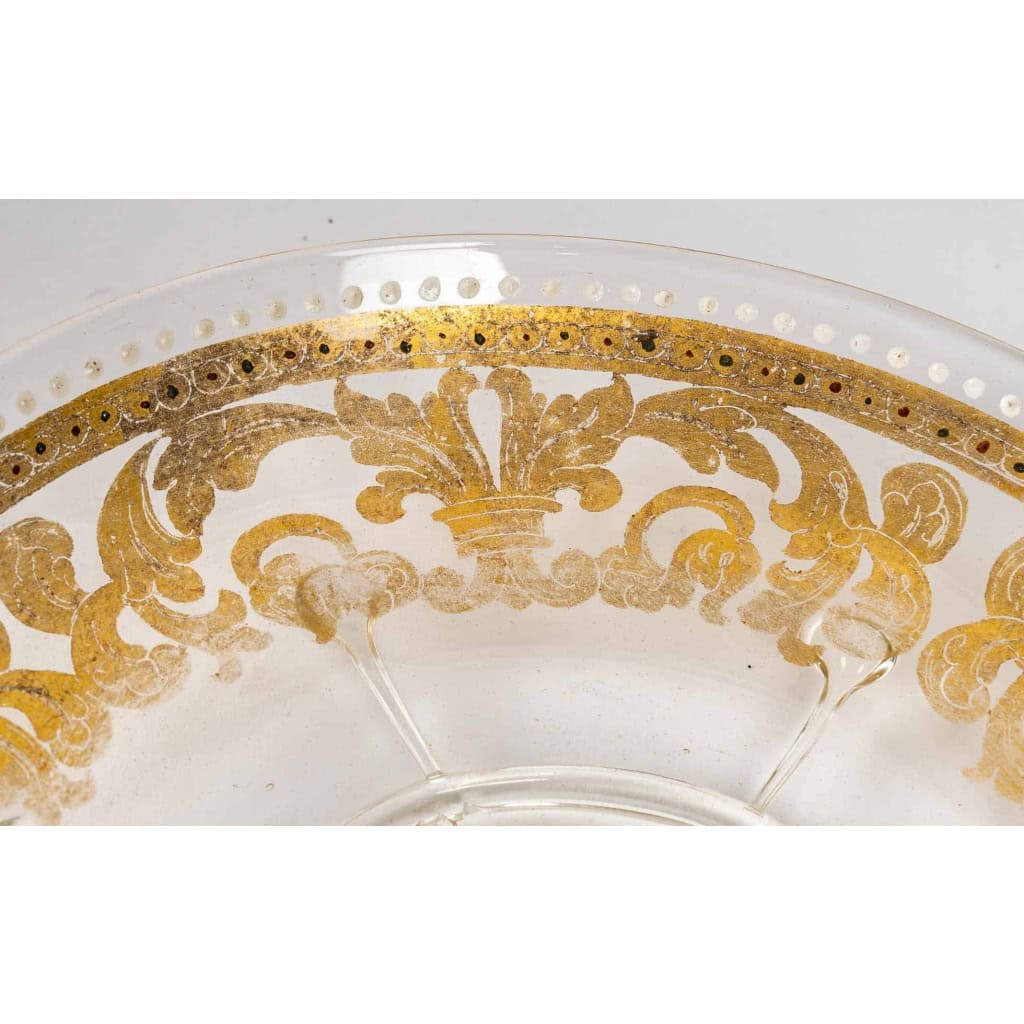 Coupe et sous-coupe, Venise XIXème siècle | Biron Coupe et sous-coupe, Venise XIXème siècle