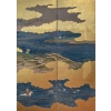 Rare Paravent Japonais d’une Scène de Chasse 17/18ème | Biron Rare Paravent Japonais d'une Scène de Chasse 17/18ème
