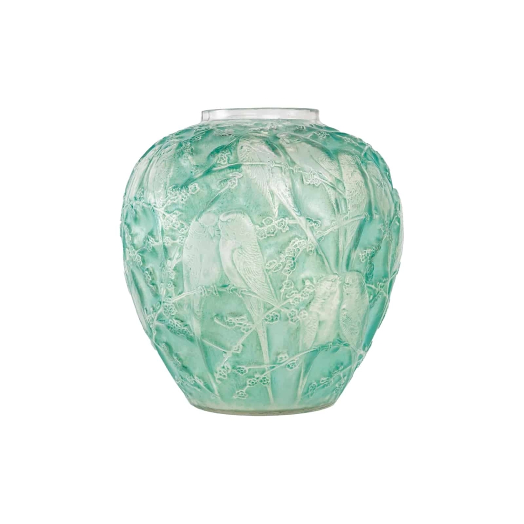 René Lalique : Vase « Perruches » | Biron |||||