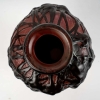 Vase verre multicouche dégagé à l’acide rose et brun de DAUM NANCY | Biron Vase verre multicouche dégagé à l'acide rose et brun de DAUM NANCY
